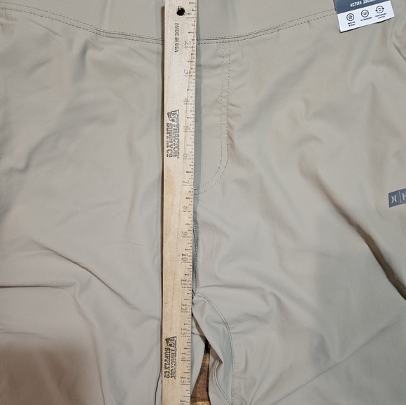 NWT Hurley Bootcamp Block Logo Active Jogger Pants Mens  XL Beige - Picture 7 of 10
